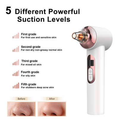 Dropshipping SUB Rechargeable Electric Blackhead Remover Vacuum Low Moq With 6 Different Heads
